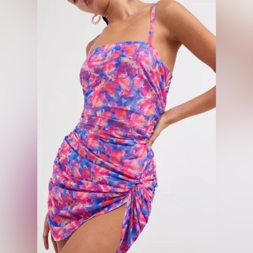 BRAND NEW FOR LOVE AND LEMONS DRESS - new w/ tags - size XL - floral mini dress